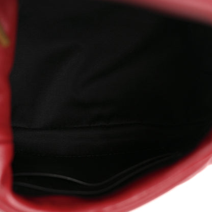 Saint Laurent Lambskin Quilted Toy Loulou Puffer Monogram Chain Satchel Red 5 of 15
