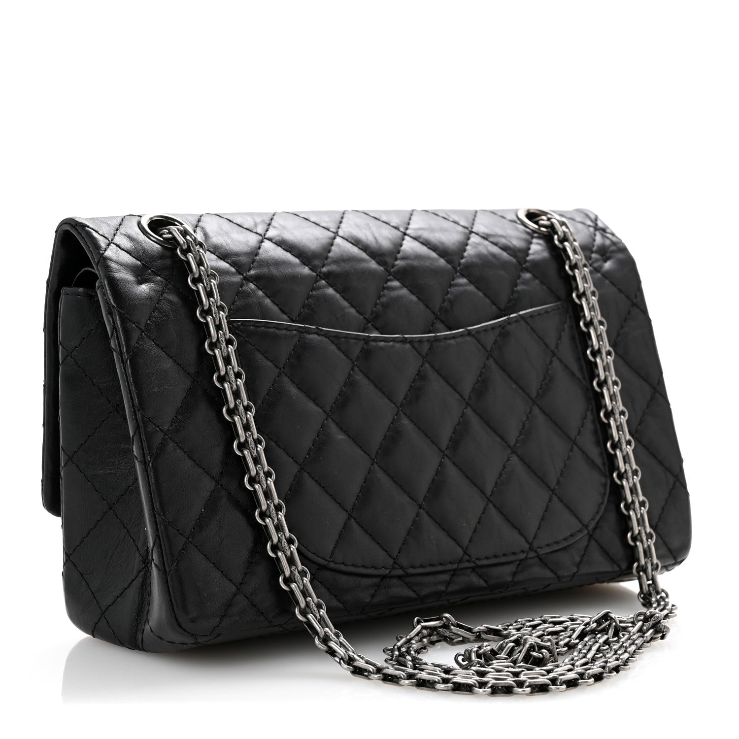 Chanel Aged Calfskin Quilted 2.55 Reissue 225 Flap Black 3 of 13