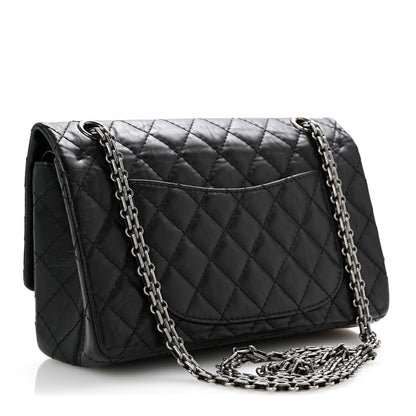 Chanel Aged Calfskin Quilted 2.55 Reissue 225 Flap Black 3 of 13