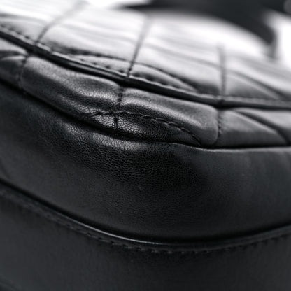 Chanel Lambskin Quilted Messenger Bag Black 10 of 21
