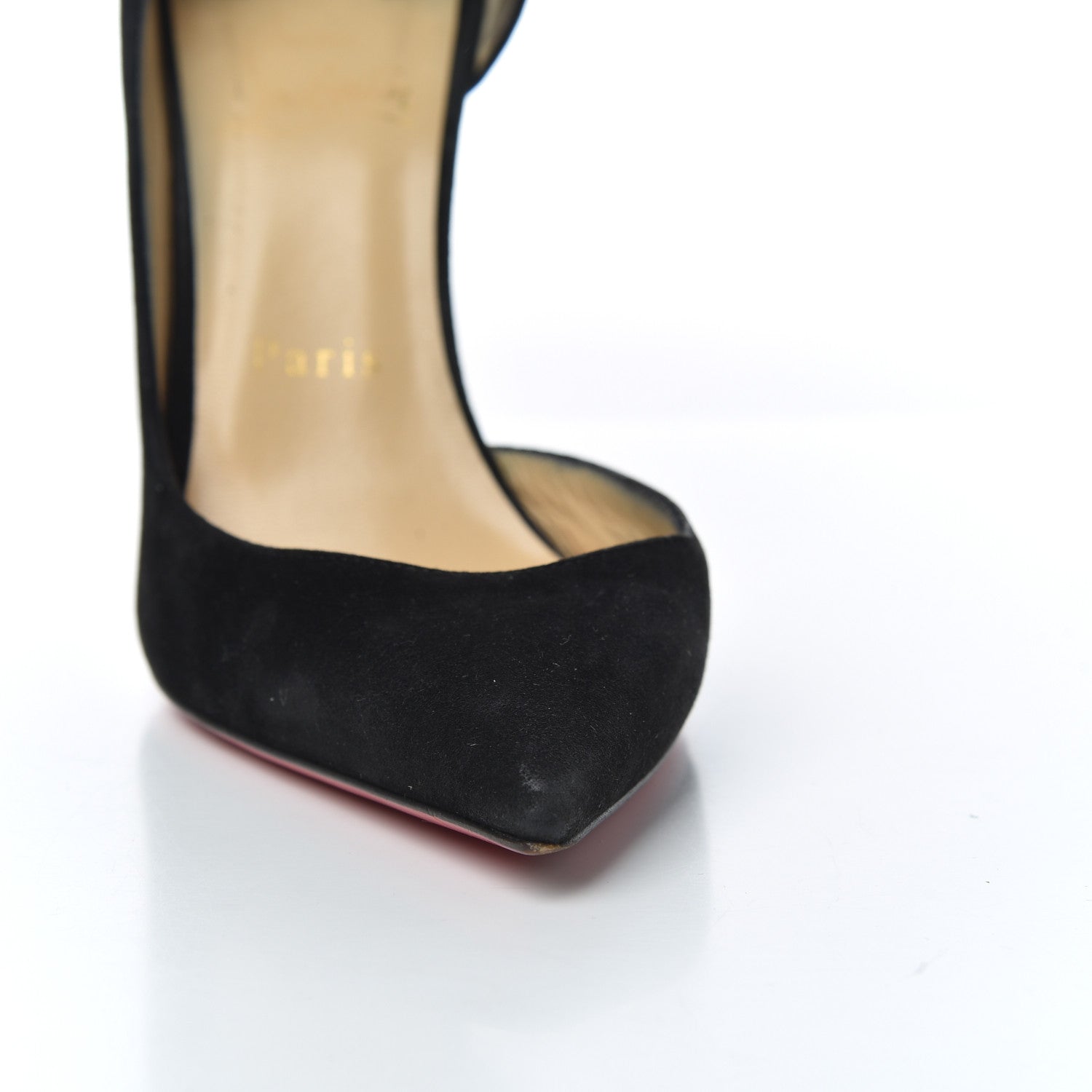 Christian Louboutin Veau Velours Iriza 100 Pumps 38 Black 13 of 22