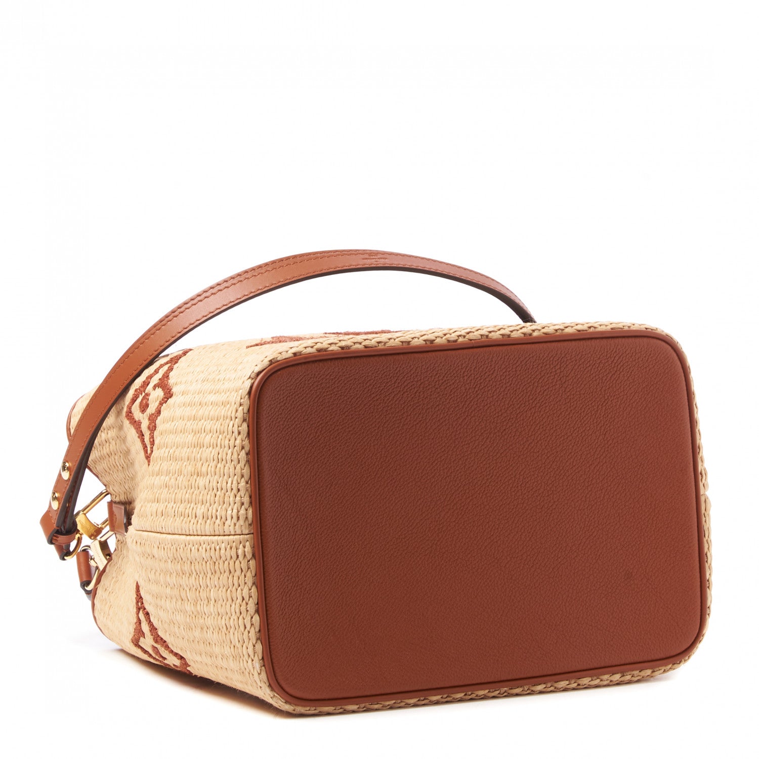 Louis Vuitton Raffia Calfskin Monogram Neonoe MM Tan 4 of 8