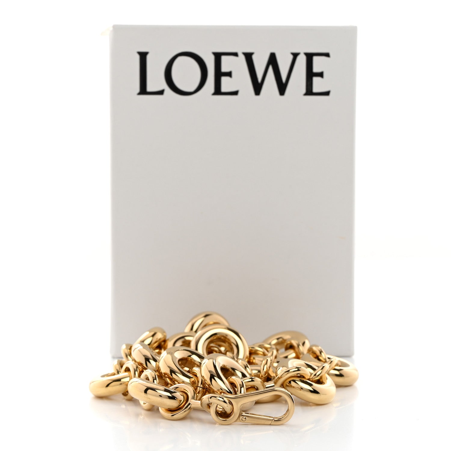 Loewe Brass Donut Chain Shoulder Strap Gold 5 of 5