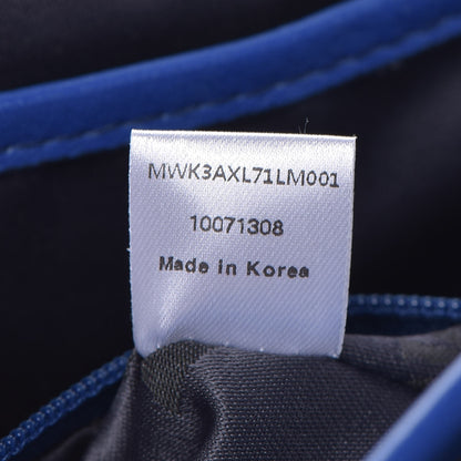 MCM Visetos Studded Medium Stark Backpack White Blue 16 of 20