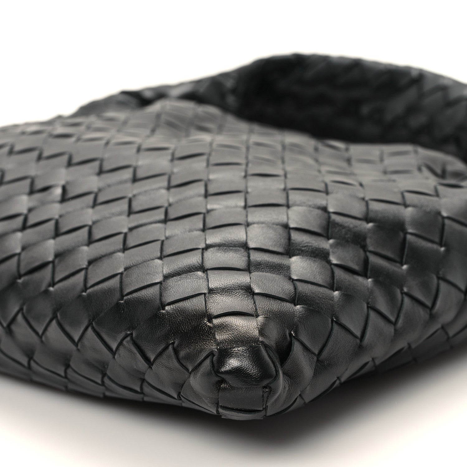 Bottega Veneta Calfskin Intrecciato Small Hop Black 10 of 12