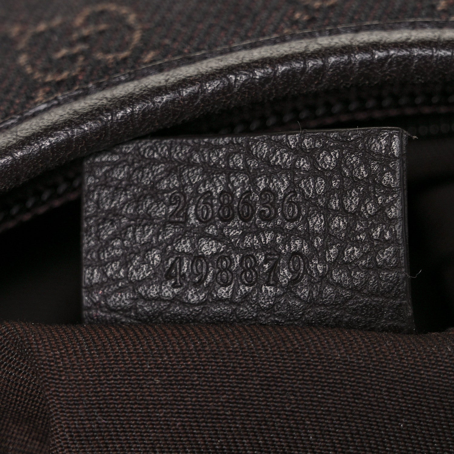 Gucci Denim Monogram Abbey D Ring Hobo Brown 7 of 9