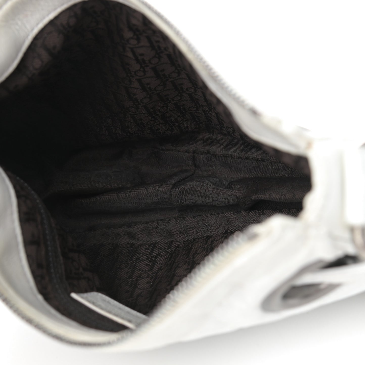 Lambskin Cannage Small Hobo White