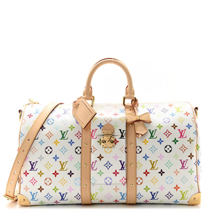 Louis Vuitton LV X TM Monogram Multicolor Keepall Bandouliere 45 White 1 of 9
