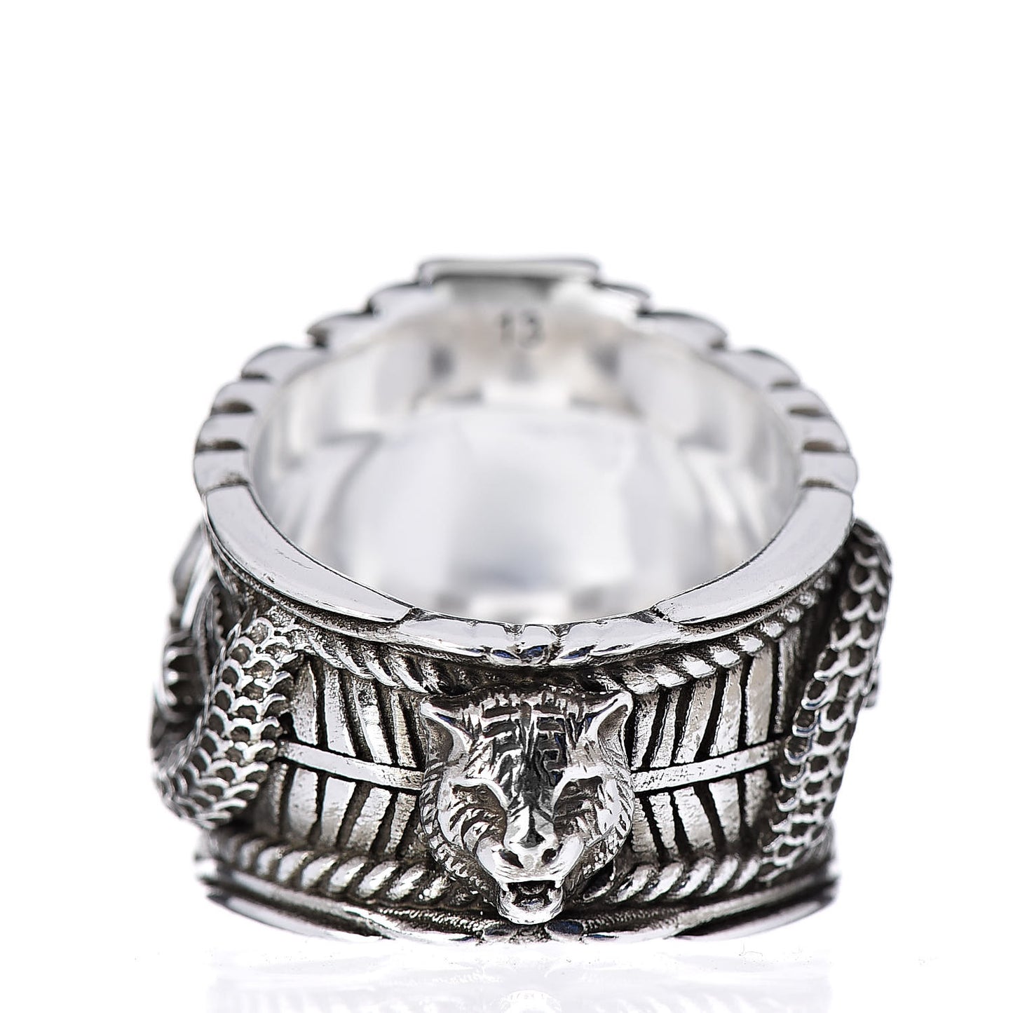 Sterling Silver Resin Large Garden Ring 54 6.75