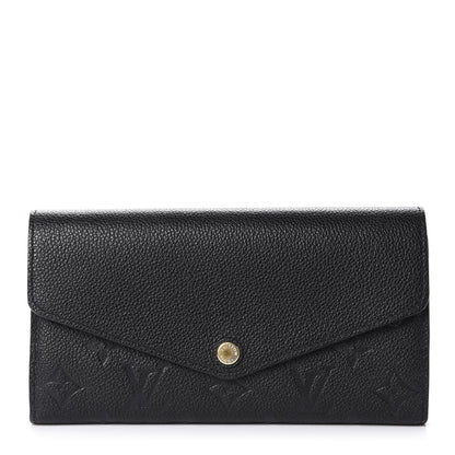 Louis Vuitton Empreinte Sarah Wallet NM Black 1 of 8