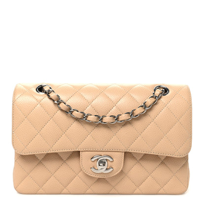 Chanel Caviar Quilted Small Double Flap Beige 1 of 10