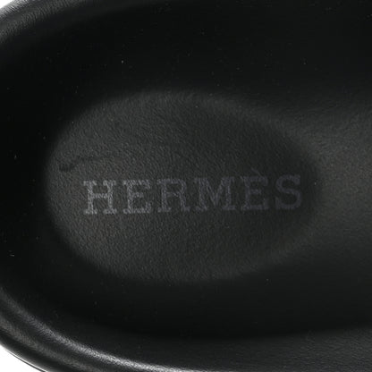 Hermes Suede Calfskin Womens Go Mules 36 Bleu Pinede 8 of 10