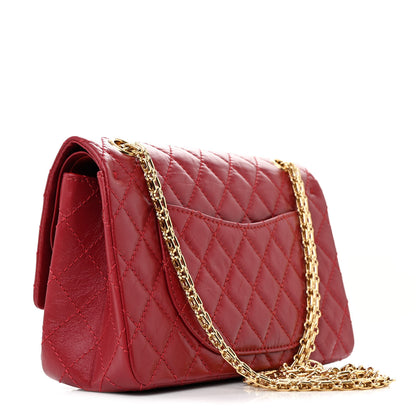 Chanel Aged Calfskin Quilted 2.55 Reissue 225 Flap Red 3 of 12