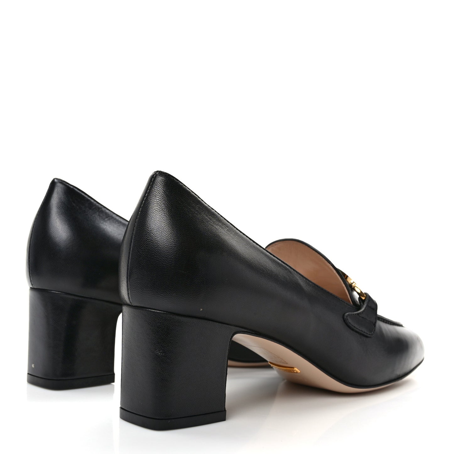 Malaga Kid Zumi Mid Heel Loafers 39.5 Black