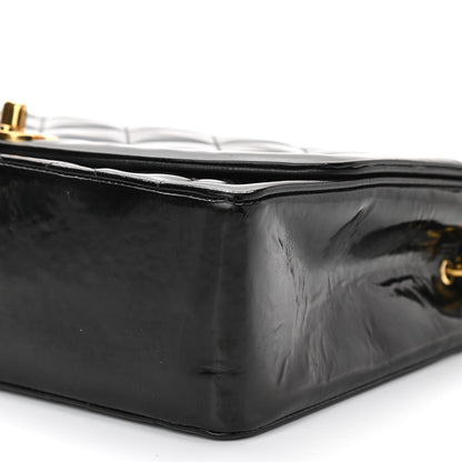 Chanel Patent Quilted Medium Single Flap Bag Black 5 of 9