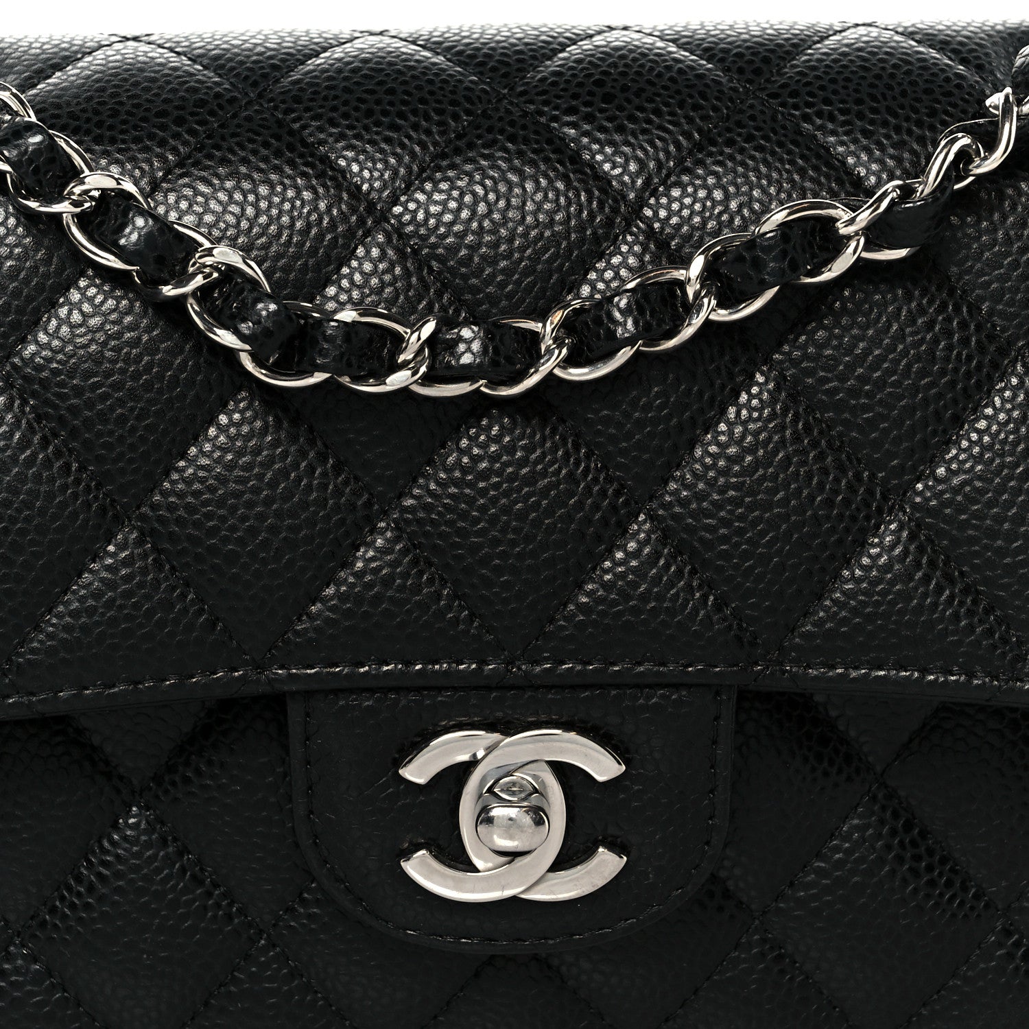 Chanel Caviar Quilted Small Double Flap Black 9 of 11