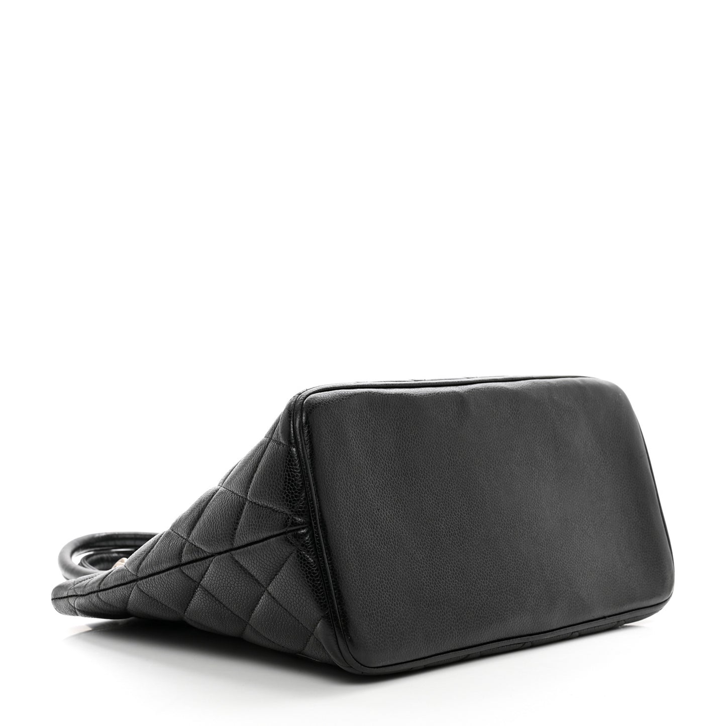 Caviar Quilted Medallion Tote Black