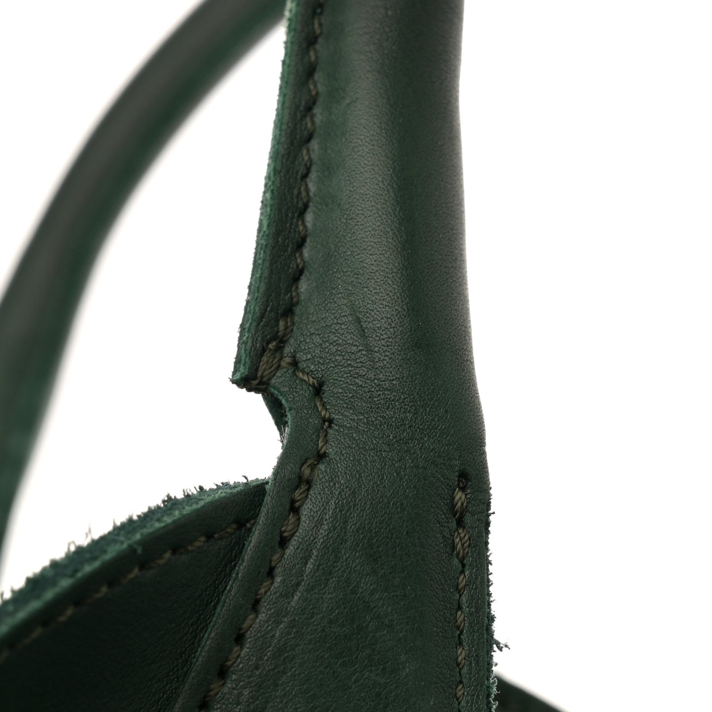 Smooth Calfskin Medium Big Bag Dark Green