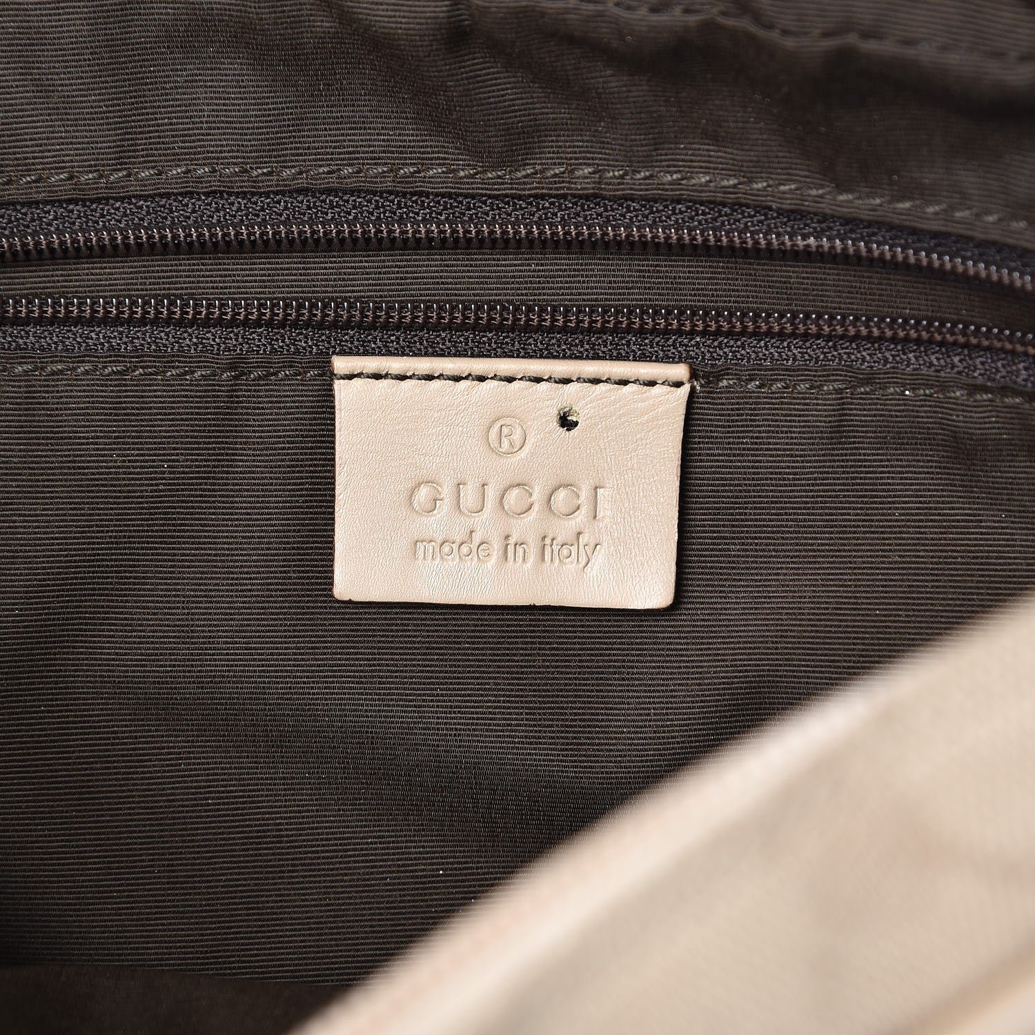 Gucci Monogram Satchel Beige 6 of 11