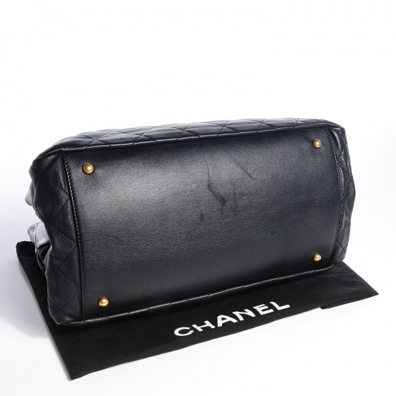 Iridescent Calfskin Small In The Mix Tote Black
