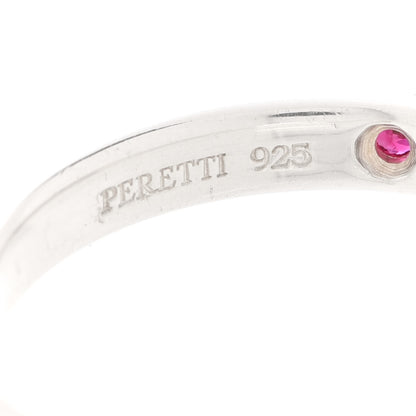 Tiffany Sterling Silver Ruby Elsa Peretti Band Ring 52 6 5 of 5