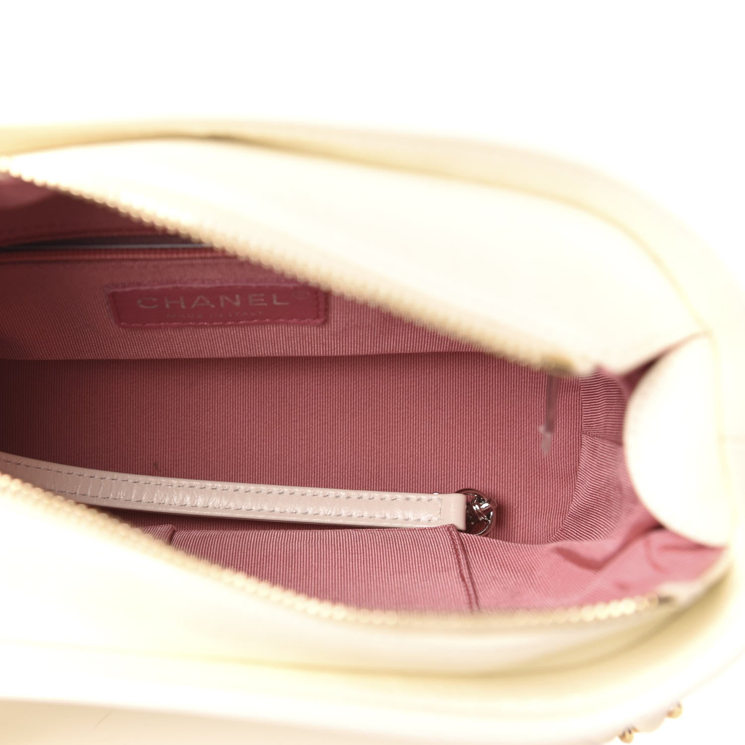 Chanel Aged Calfskin Quilted Small Gabrielle Hobo White 5 of 11