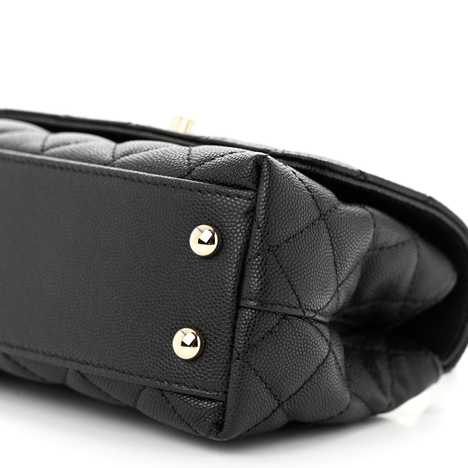 Chanel Caviar Quilted Extra Mini Coco Handle Flap Black 10 of 11