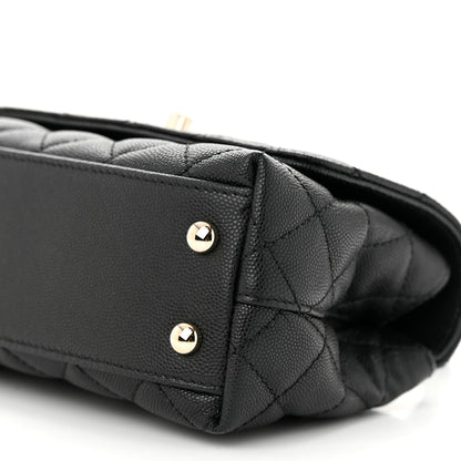 Chanel Caviar Quilted Extra Mini Coco Handle Flap Black 10 of 11