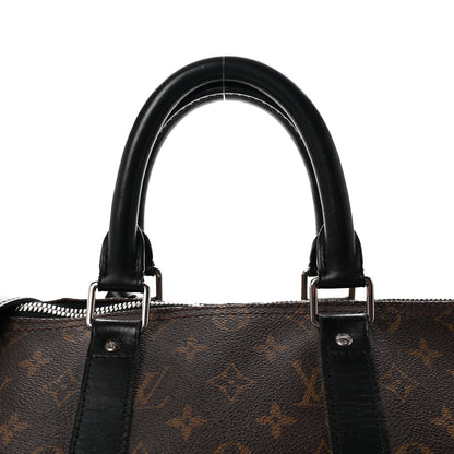 Louis Vuitton Monogram Macassar Keepall Bandouliere 45 7 of 9