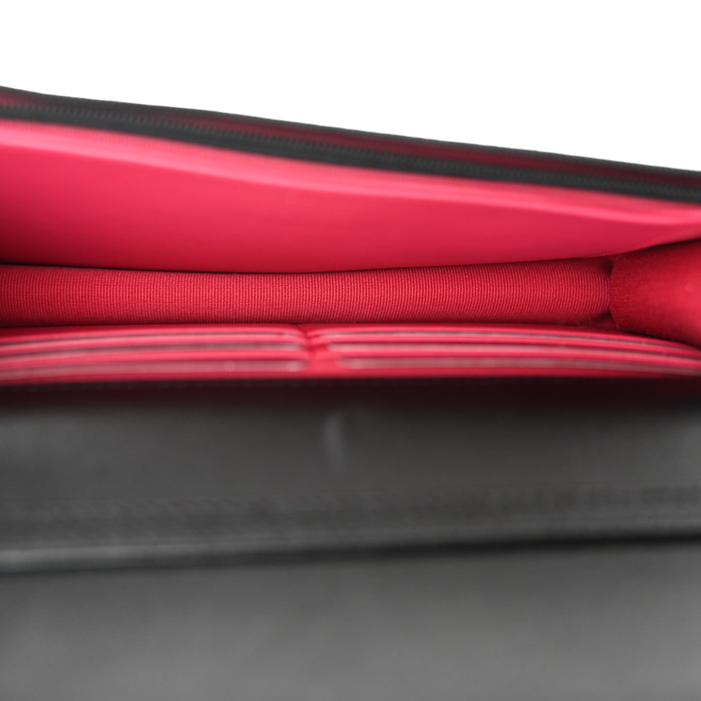 Lambskin Plexiglass Quilted Coco Love Wallet On Chain WOC Black