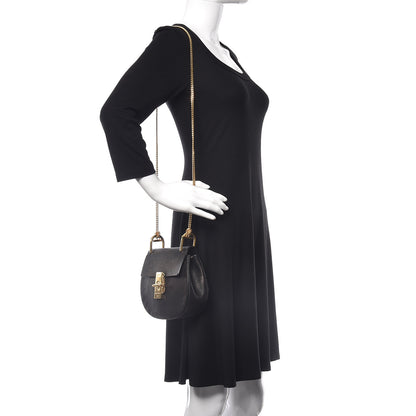 Chloe Grained Lambskin Mini Drew Shoulder Bag Black 2 of 9