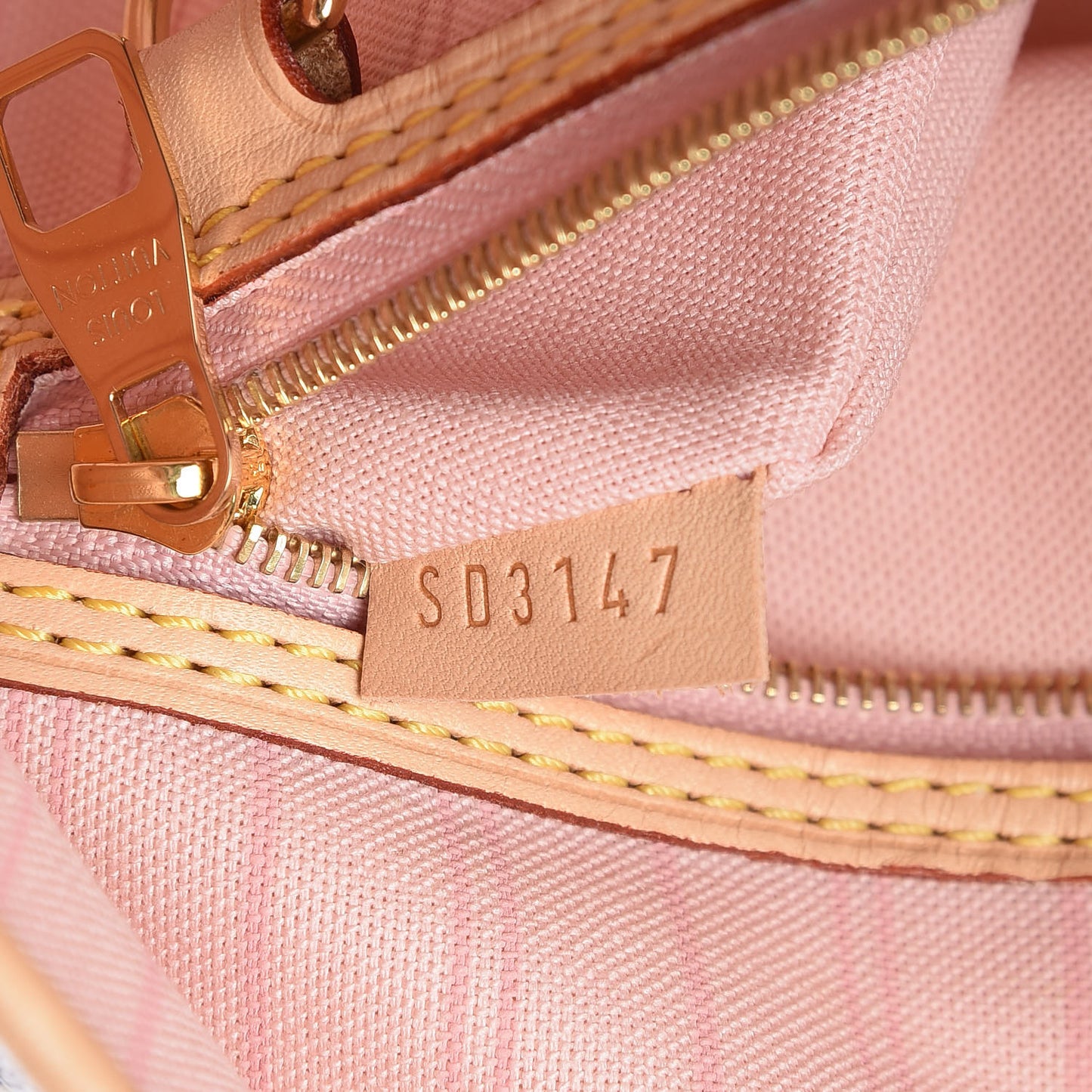 Damier Azur Delightful MM Rose Ballerine