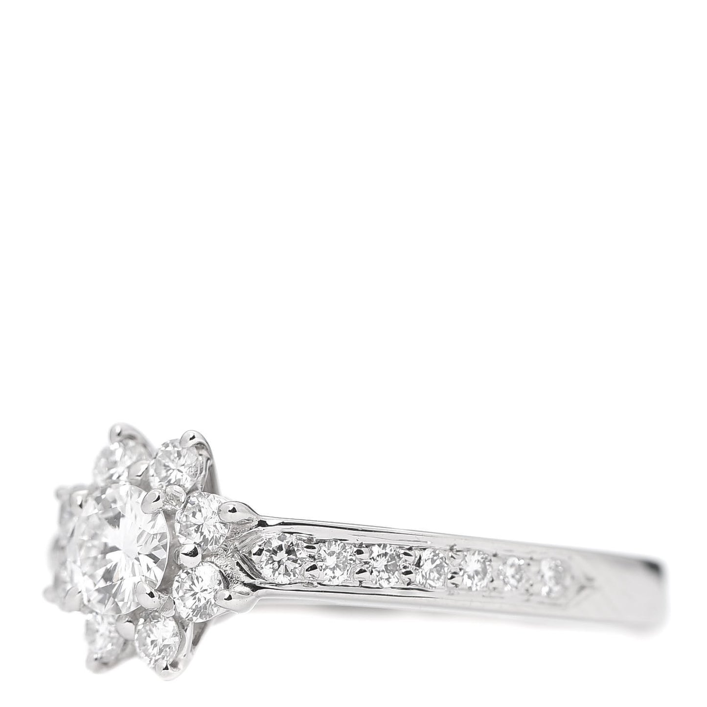 Platinum Diamond .64ct Flora Ring 53 6.25