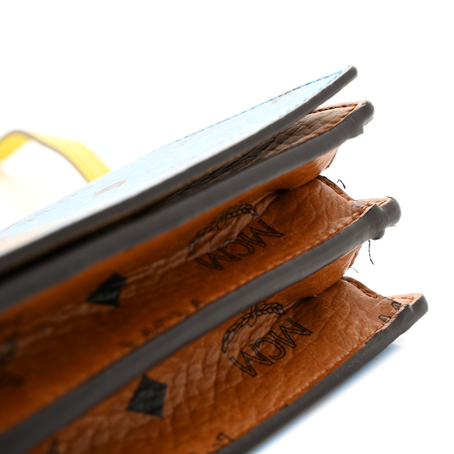 MCM Visetos Mini Rabbit Crossbody Bag Blue Multicolor 13 of 15