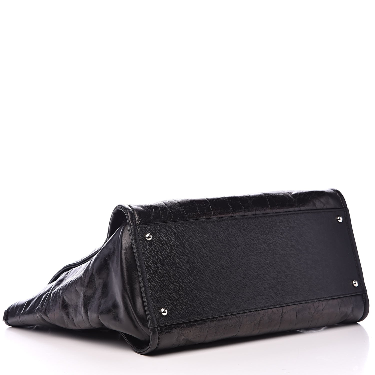 Chanel Glazed Calfskin Large Deauville Tote Black 4 of 12