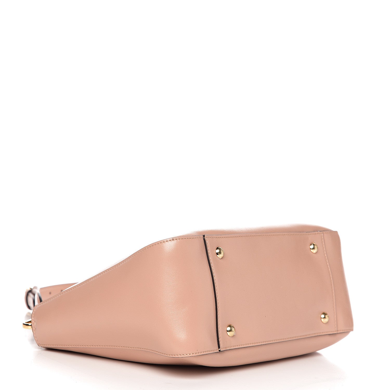 Fendi Vitello Glacier Small FF Tote Rosa Bourbon 3 of 10