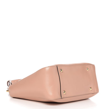 Fendi Vitello Glacier Small FF Tote Rosa Bourbon 3 of 10