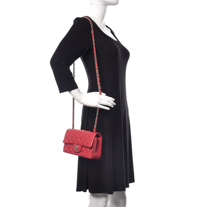 Chanel Lambskin Quilted Mini Rectangular Flap Fuchsia 2 of 11