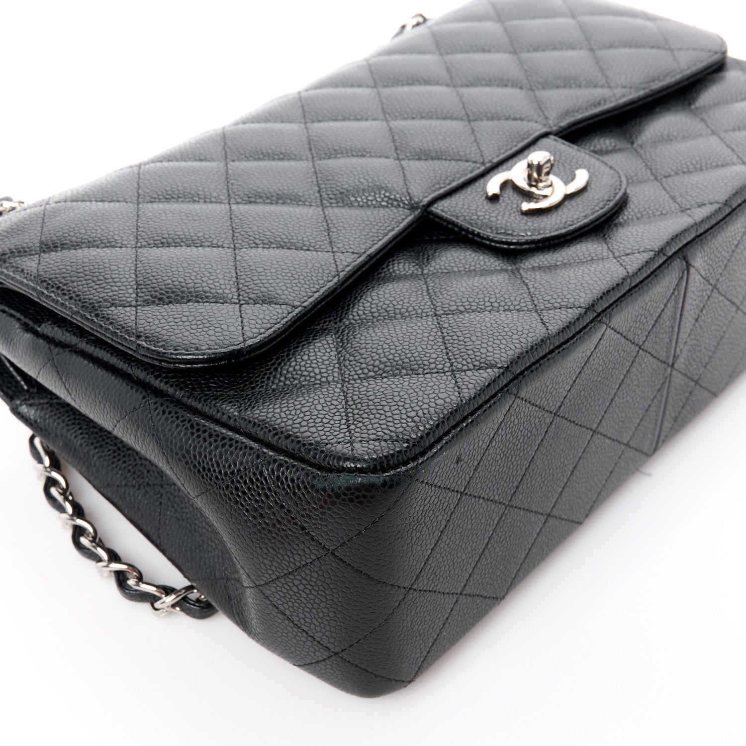 Chanel Caviar Quilted Jumbo Double Flap Black 15 of 15