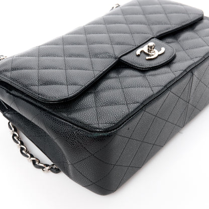 Chanel Caviar Quilted Jumbo Double Flap Black 15 of 15