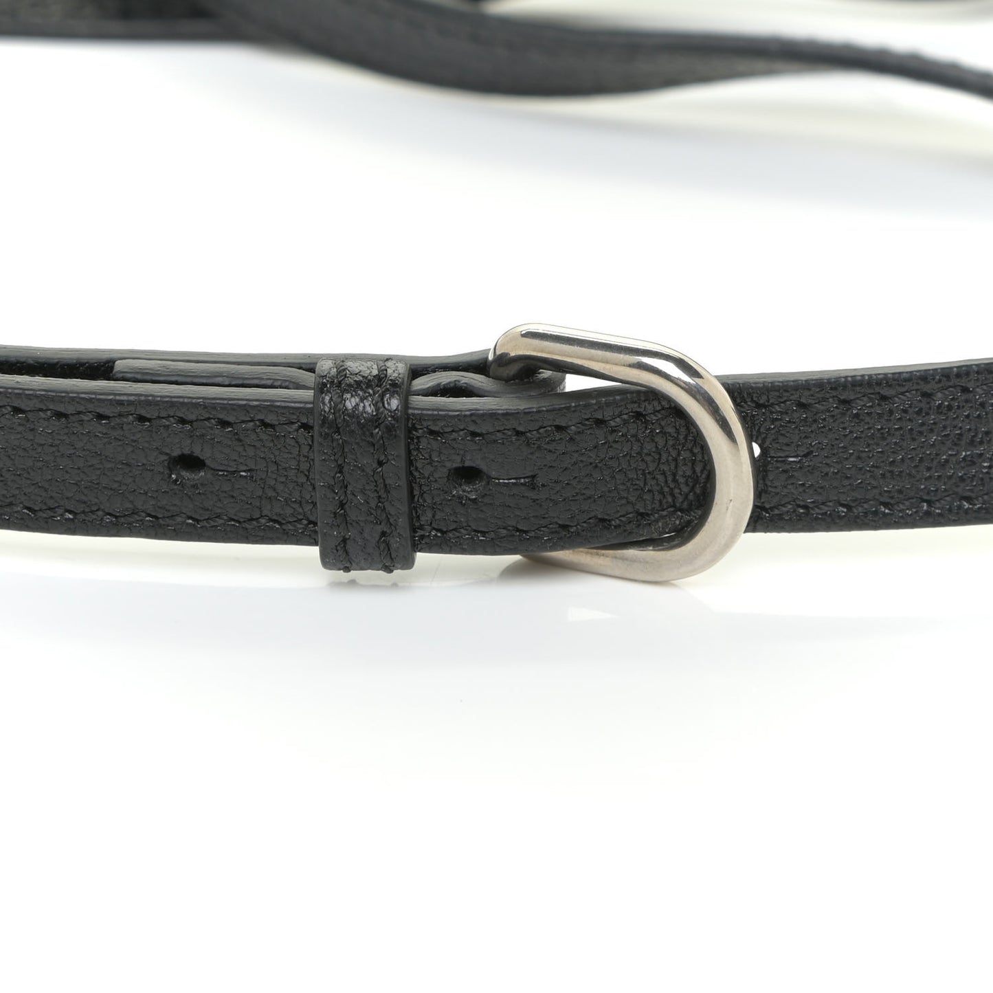 Goatskin Mini D-Ring Bag Black