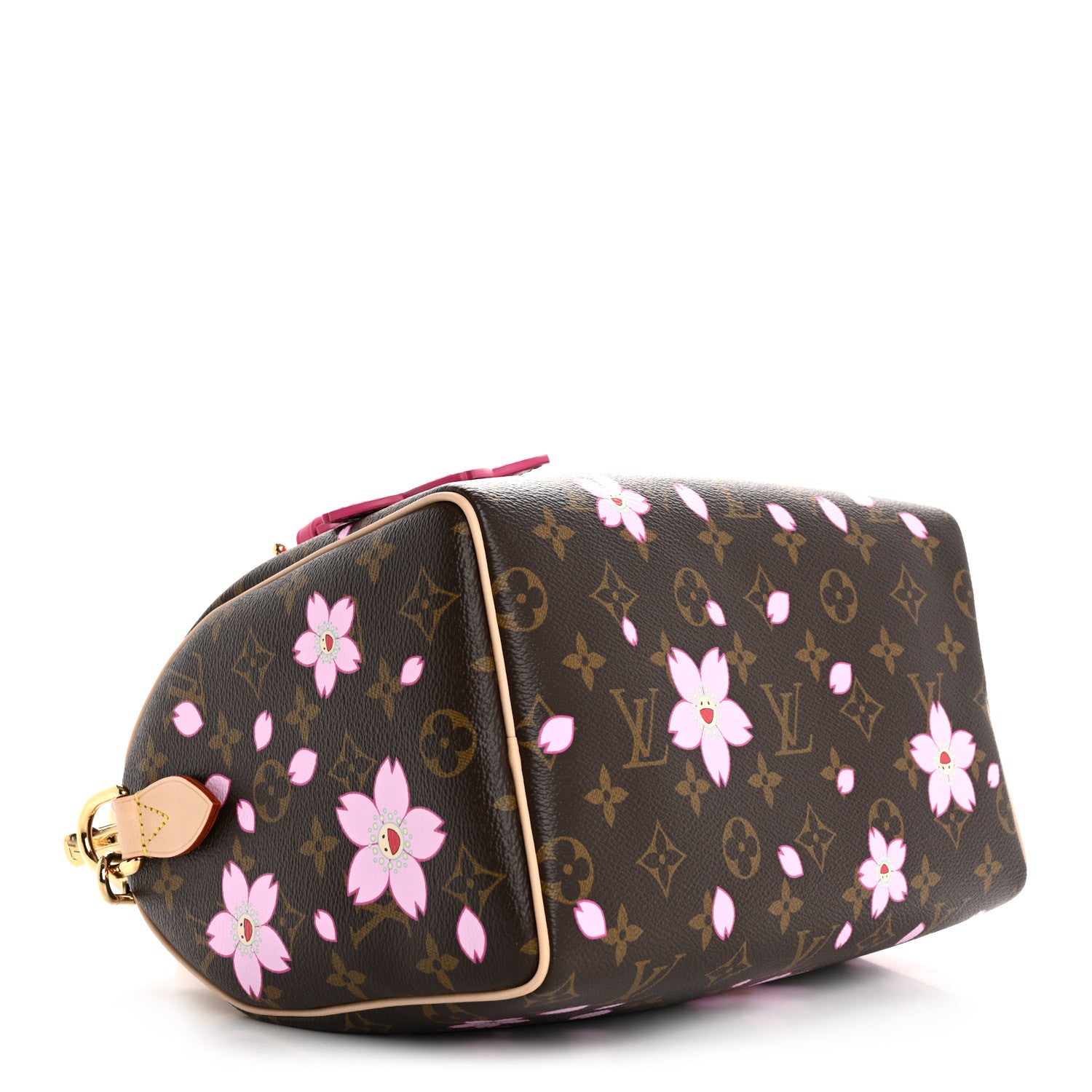 Louis Vuitton LV X TM Monogram Cherry Blossom Speedy Bandouliere 25 Sakura Brown 4 of 12