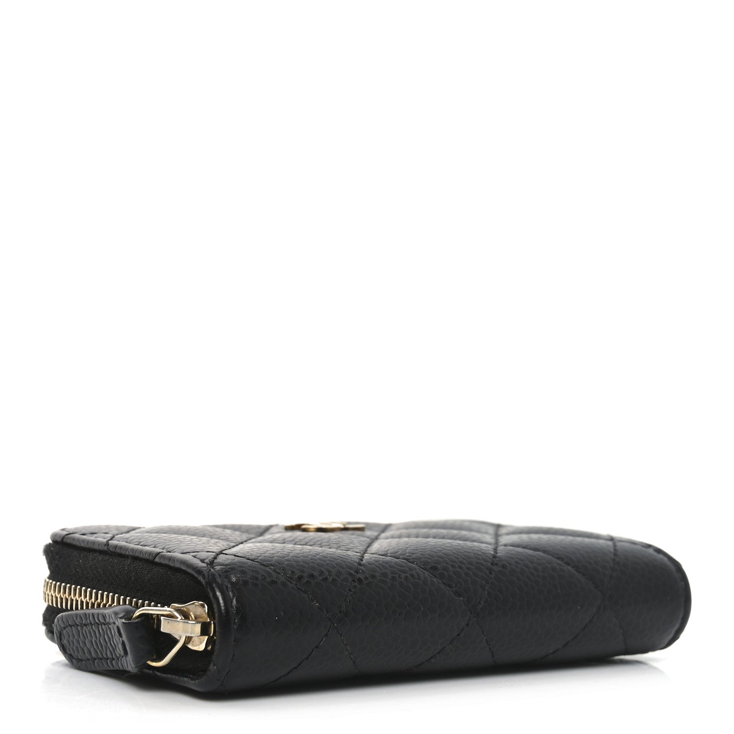 Chanel Caviar Quilted Zip Coin Purse Black 4 of 8