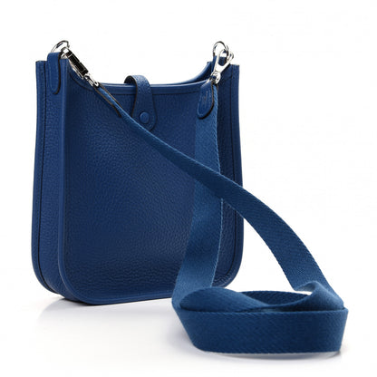 Hermes Taurillon Clemence Evelyne TPM Deep Blue 3 of 8