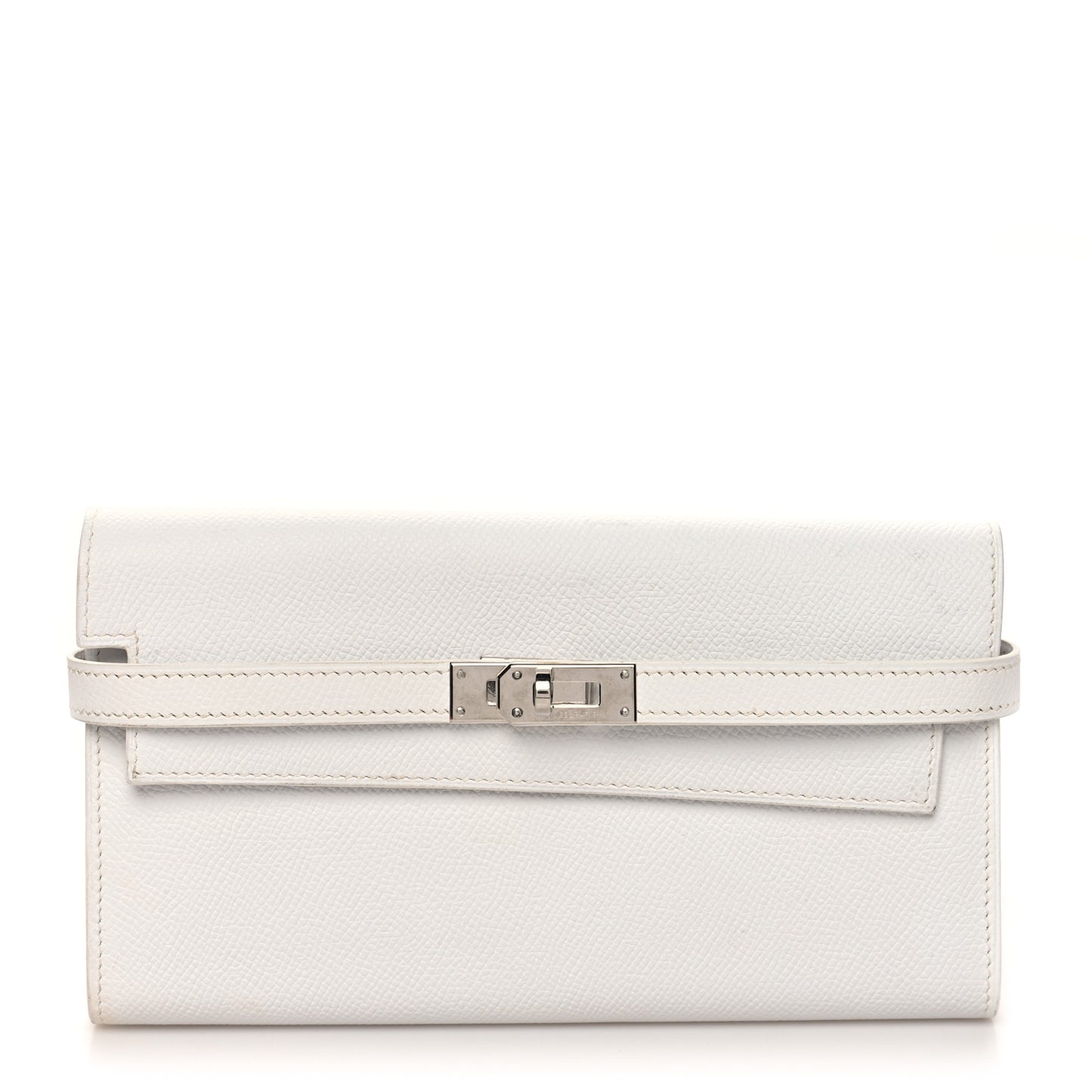 Epsom Kelly Longue Wallet White