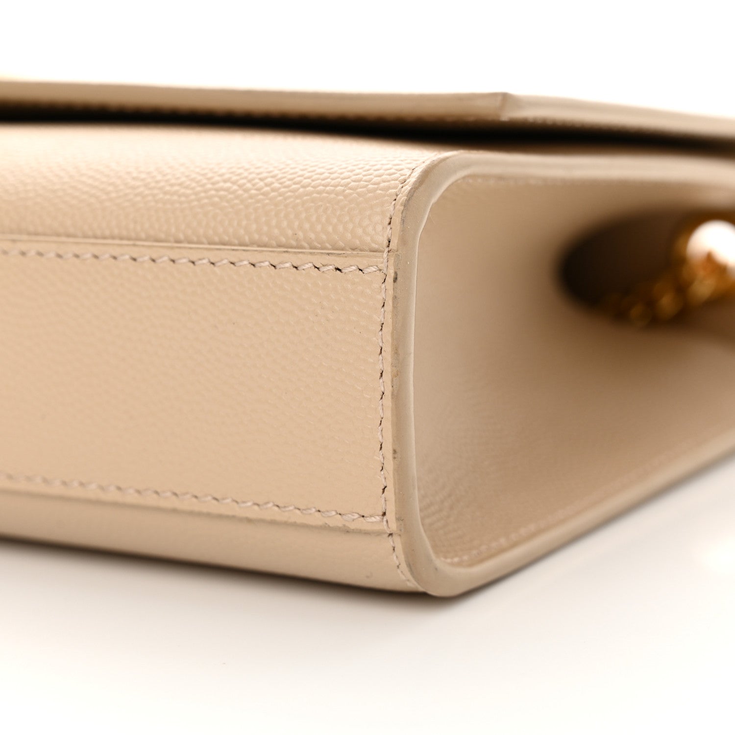Saint Laurent Grain De Poudre Medium Monogram Kate Satchel Nude Powder 10 of 10