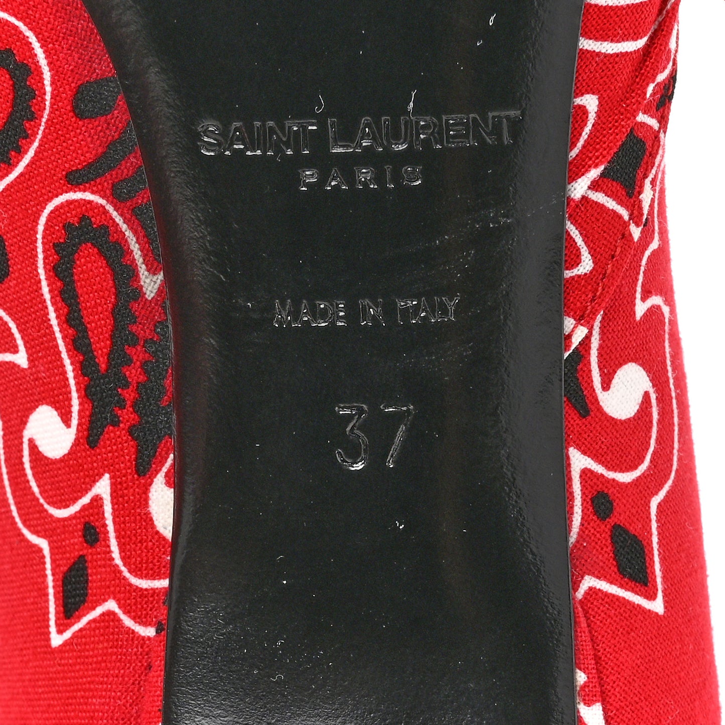 Bandana Charlotte Kitten Heel Pumps 37 Red