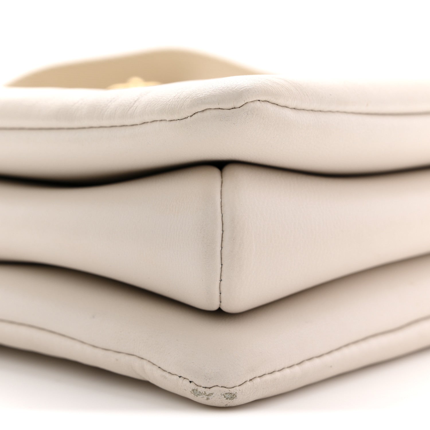 Louis Vuitton Lambskin Embossed Monogram Coussin PM Beige Cream 9 of 12