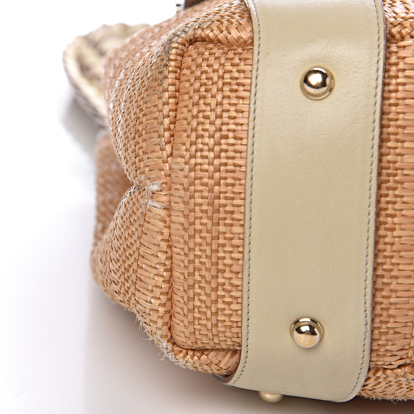 Straw Medium Pelham Shoulder Bag Off White