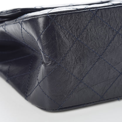 Chanel Aged Calfskin Quilted 2.55 Reissue 227 Flap Navy Blue 5 of 11